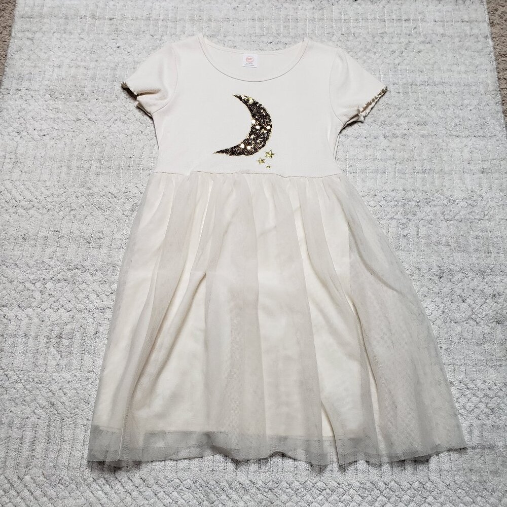 🌙 Wonder Nation Girls Moon Tutu Dress – Size L (10/12) - Picture 2 of 12
